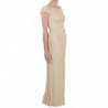 Abito abito con maniche ad aletta in seta beige - IT40-S