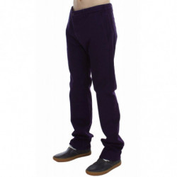 Pantaloni viola fit viola elasticizzati in cotone viola - IT48 - M