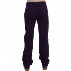 Pantaloni viola fit viola elasticizzati in cotone viola - IT48 - M