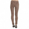 Pantaloni skinny slim fit marroni a vita bassa - W30