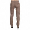 Pantaloni marroni a vita bassa dal taglio dritto - W31