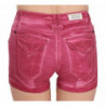 Mini shorts in denim di cotone rosa a vita media - IT36 - XS