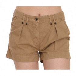 Mini shorts marroni a vita...