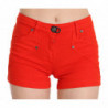 Mini denim di cotone arancione a vita media - IT36 - XS