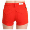 Mini denim di cotone arancione a vita media - IT36 - XS