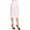 Gonna longuette elasticizzata tessuto semplice jacquard bianco - IT