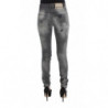 Pantaloni jeans slim fit in misto cotone lavaggio grigio - W26