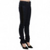Pantaloni skinny blu vita bassa Pantaloni stringati intrecciati - W26