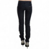 Pantaloni skinny blu vita bassa Pantaloni stringati intrecciati - W26