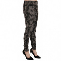 Jeans skinny jeans a vita bassa sbiaditi grigio nero - W26
