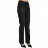 Jeans con pantaloni in denim dritto a vita alta lavati neri - W30