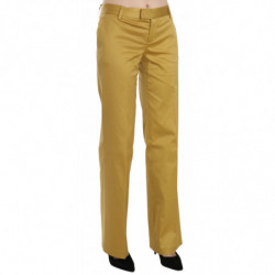 Pantaloni formali dritti giallo senape - IT40-S