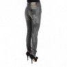 Pantaloni jeans slim fit in misto cotone lavaggio grigio - W25