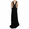Abito svasato in pelle di cristallo nero - IT40-S