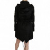 Cappotto con cappuccio con paillettes floreali e perline - IT40-S