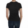 Top camicia casual a maniche corte con stampa di cuori neri - IT42-M