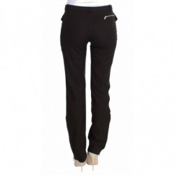 Pantaloni eleganti casual in lana marrone - IT42-M
