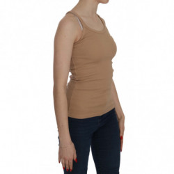 Camicetta senza maniche beige con spalline sottili - IT40-S