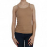 Camicetta senza maniche beige con spalline sottili - IT46-XL