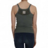 Camicetta t-shirt con canotta spaghetti verde senza maniche - IT40-S