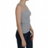 Camicetta senza maniche con spalline sottili grigio chiaro - IT38-XS