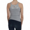 Camicetta senza maniche con spalline sottili grigio chiaro - IT38-XS