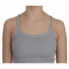 Camicetta senza maniche con spalline sottili grigio chiaro - IT38-XS