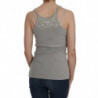 Camicia grigia senza maniche con cinturino a spaghetti - IT46-XL