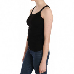 Camicetta nera senza maniche con spalline sottili - IT46-XL