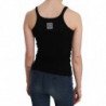 Camicetta nera senza maniche con spalline sottili - IT46-XL