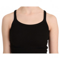 Camicetta nera senza maniche con spalline sottili - IT46-XL