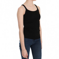 Camicetta nera senza maniche con spalline sottili - IT46-XL