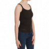 Camicetta senza maniche con spalline sottili marrone scuro - IT46-XL