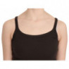 Camicetta senza maniche con spalline sottili marrone scuro - IT46-XL