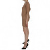 Mini abito a trapezio girocollo con maniche a 3/4 marrone - IT40-S