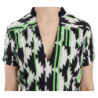 Camicetta con scollo alto multicolore - IT40-S