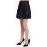 Mini jeans a trapezio in cotone elasticizzato blu jeans - IT42-M