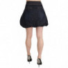 Mini jeans a trapezio in cotone elasticizzato blu jeans - IT42-M