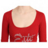 Camicetta maniche lunghe decorazioni cristalli rossi Exte - IT38-XS