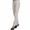 Jeans skinny casual in denim elasticizzato in cotone bianco - W31