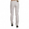 Jeans skinny casual in denim elasticizzato in cotone bianco - W31