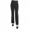 Pantaloni eleganti in cotone elasticizzato a righe nere - IT42-M