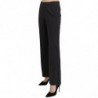 Pantaloni eleganti in cotone elasticizzato a righe nere - IT42-M