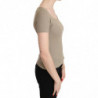 Camicetta casual canottiera casual maniche corte nylon 100% grigio