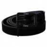 Cintura vita fibbia velluto pelle nera - 100 CM / 40 INCHES