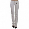 Pantaloni jeans dritti slim fit in cotone bianco - W32