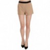 Pantaloncini Mini short a vita media in cotone beige - IT42-M