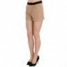 Pantaloncini Mini short a vita media in cotone beige - IT42-M