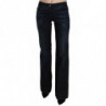Pantaloni di jeans dritti a vita media lavati blu - W26