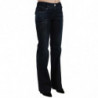 Pantaloni di jeans dritti a vita media lavati blu - W26